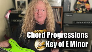 Chord Progressions Key of E Minor [upl. by Mcmullan]