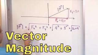 01  Calculating Magnitude of a Vector amp Direction Part 1 Vector Magnitude amp Angle [upl. by Mommy]