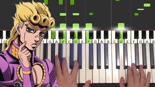 Giornos Theme Piano Tutorial Lesson [upl. by Leumek]