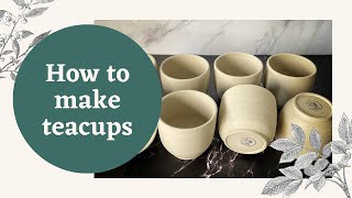 18 How to throw a tea cup  Handmade Ceramics  Pottery [upl. by Elsie859]