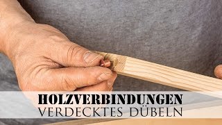 Holzverbindungen Verdecktes Dübeln [upl. by Cassella883]