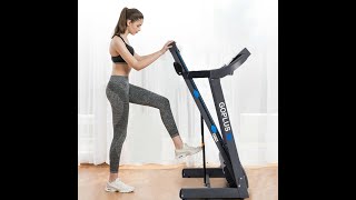 225HP Folding Treadmill Electric Motorized Power Running Fitness Machine [upl. by Auhsuoj368]