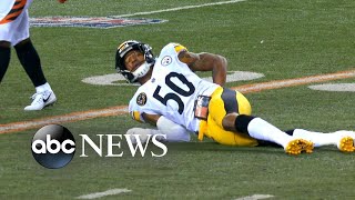 Steelers linebacker suffers major back injury [upl. by Ettevy]