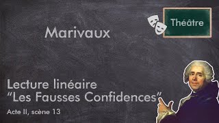 MARIVAUX Les Fausses Confidences Acte II scène 13 [upl. by Lema709]