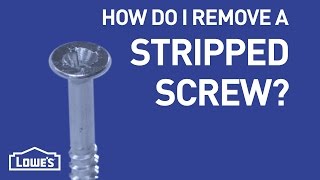 How Do I Remove A Stripped Screw  DIY Basics [upl. by Luther774]