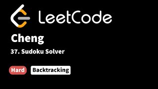 LeetCode 37 Sudoku Solver [upl. by Refotsirk538]