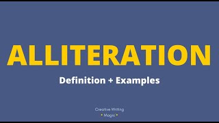 ALLITERATION  Definition  Examples ⛱️ [upl. by Kamilah657]