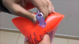 How to inflate and deflate arm floaties [upl. by Abdel]