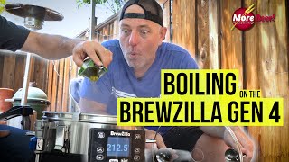 BOILING on the BREWZILLA GEN 4  MoreBeer [upl. by Enialahs]