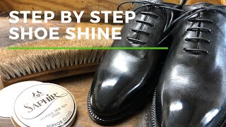 Step By Step Shoe Shine  Mirror Shine [upl. by Ahsekyt]