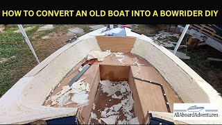 Boat conversion into Bowrider [upl. by Nosrej]