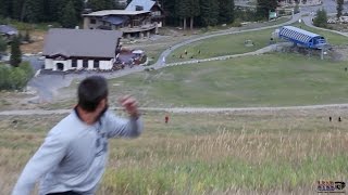 Jere Eshelman throws 1500 feet longest tournament disc golf throw ever [upl. by Nnyleuqcaj]