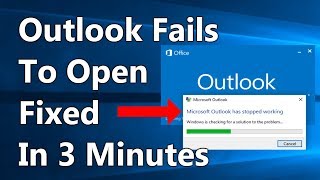 FIXED Microsoft Outlook has stopped working [upl. by Eibo]