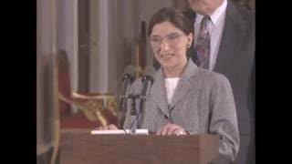 Ruth Bader Ginsburg SwearingIn 1993 [upl. by Goodden]