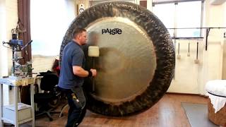 Paiste  80quot Symphonic Gong played by Paiste Gong Master Sven [upl. by Adnirim998]