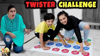 TWISTER CHALLENGE  Comedy Family Challenge  Aayu and Pihu Show [upl. by Tillion92]