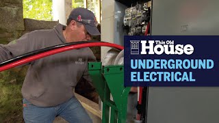 How to Lay Electrical Cable Underground  This Old House [upl. by Aeuhsoj]