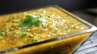 Roasted Tomatillo Salsa Verde Recipe [upl. by Akcirret272]