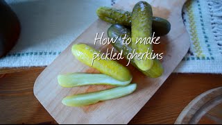 How to make pickled gherkins [upl. by Dazhehs]