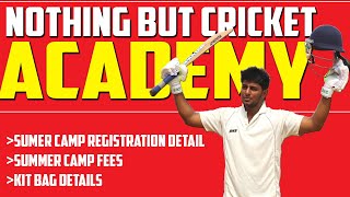 Nothing But Cricket Academy  Registration Details  Fees Details  Starting Date [upl. by Mina]