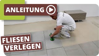 Fliesen verlegen  planeo DIY Tiles [upl. by Mcnelly640]