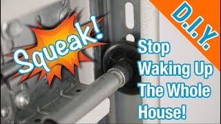 How To Lubricate Your Noisy Garage Door Goodbye SQUEAKS [upl. by Terencio]