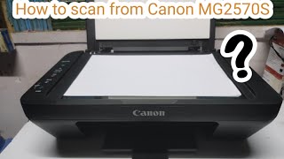 How to scan from Canon MG2570S [upl. by Nillad42]