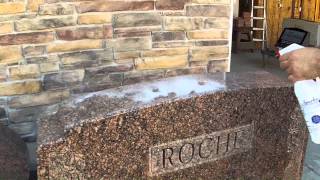 Clean a headstone with sparks [upl. by Souvaine]