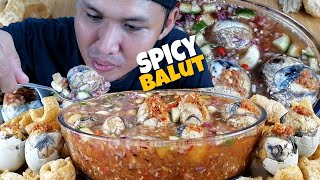 EXOTIC BALUT WITH SUPER SPICY SAUCE  MUKBANG ASMR [upl. by Adian104]