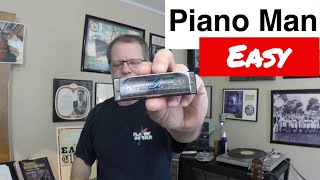 Piano Man Easy Harmonica Lesson [upl. by Sandra422]