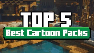 TOP 5 Best Cartoon Texture Packs for Minecraft 🥇 [upl. by Notsnorb]