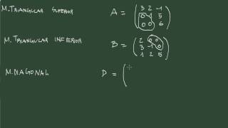 2 Tipos de matrices cuadradas [upl. by Rehpotsrhc]