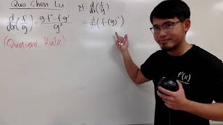 Quotient Rule Proof [upl. by Bill]