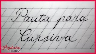 Pauta para caligrafía cursiva [upl. by Eluk]