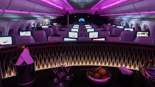 QATAR AIRWAYS A350900 BUSINESS CLASS  QR841 Phuket  Doha  Flight Review [upl. by Nylavad]