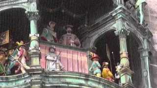 Rathaus Glockenspiel Munich Bavaria Germany [upl. by Atniuqal]