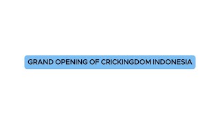 Grand Opening of Crickingdom Indonesia [upl. by Ahsieat]