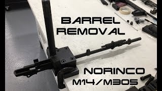 How to Remove a Barrel from a Norinco M14  M305 [upl. by Airotnes]