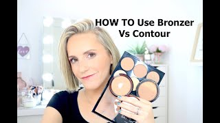 HOW TO Use Bronzer Vs Contour [upl. by Aldus393]