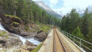 ★ 4K 🇮🇹Tirano  🇨🇭St Moritz summer cab ride Italy to Switzerland 062020 [upl. by Ttegirb]