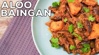 Simple amp Easy Aloo Baingan  Aubergine amp Potato Curry  DIY  Vegetarian  Vegan [upl. by Eliga632]