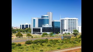 Gaborone beautiful city in Botswana commercial business travel hotels growing economy [upl. by Ybot557]