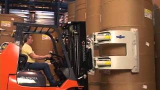 Cascade Paper Roll Clamps  Lift Truck Roll Handling [upl. by Cappella]