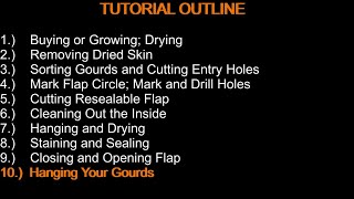 Part 10  HANGING YOUR GOURDS  Birdhouse Gourd Tutorial [upl. by Tavis677]