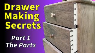 Drawer Making  The Right Way Parts [upl. by Dublin]