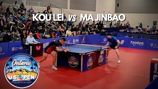 Kou Lei 2842 vs Ma Jinbao 2766 2022 US OPEN TABLE TENNIS  Mens Singles Semifinal 122022 [upl. by Imefulo958]