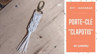 Tuto porteclés en macramé quotClapotisquot débutant  DIY Macramé France [upl. by Lean]