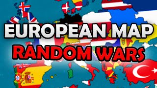 RANDOM WARS  Map of Europe [upl. by Aisset325]