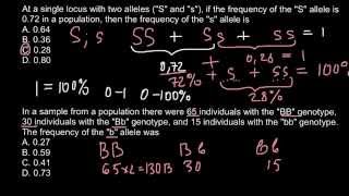 How to calculate allele frequency [upl. by Castera]