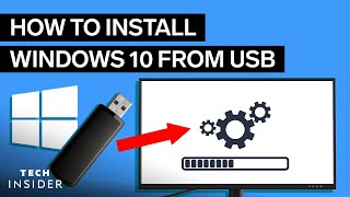 How To Install Windows 10 From USB 2022 [upl. by Clance]